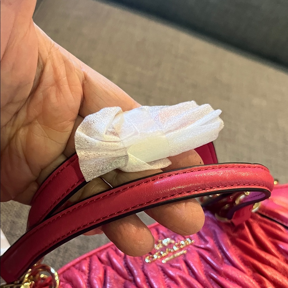 Coach Kelsy Pink Quilted Shoulder Bag in Twist Leather NWT - Picture 10 of 12